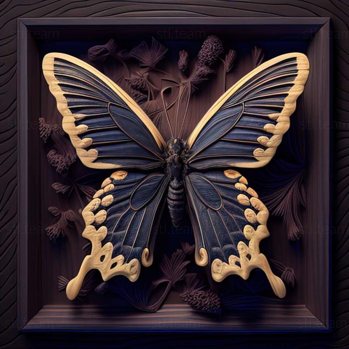 3D модель Papilio demoleus (STL)